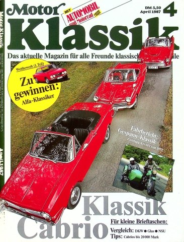 Deckblatt Motor Klassik (04/1987)